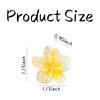 MHDGG Small Plumeria Flower Hair Clips Cute Hair Clips,12PcsSweet Flower Clips Decorative Hair Accessories for Women Hair Barrettes Hairclips Headpieces Non Slip