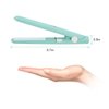 Ceramic Mini Hair Curler, Multifunctional Mini Flat Iron Portable Flat Iron for Hair Straighteners Travel Straightening Iron Mini Hair Iron with Ceramic Plates for Travel Home, Green