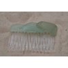 Aqua and Sea Foam Green Sea Glass Layered Hair Comb