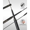 Black Gel Eyeliner for Mature Women,Waterproof Smudge-proof Gel Eyeliner Pencil Long Lasting 24H Retractable Eyeliner Matte Cream Eye Makeup Pen with Sharpener Eye Liner for Older Women Sensitive Eyes
