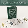 Freshwater Fish Plastic Playing Cards: Waterproof, Learn 52 Species While You Play; the Ultimate Fishing Gear Addition, Fits in Any Fishing Tackle Box, Unique Deck of Fish Themed Playing Cards