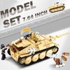 Military Set Hunter Tank Destroyer, WW2 Army Set Scale Model Kit, Military Model Toy Kits, with 2 Soldier Minifigures, Gifts for 6 7 8 9 10 Year Old Kids, Compatible with Lego, 344 PCS