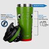 Ice Shaker 26Oz WWII WarHawk Bomber Stainless Steel Protein Shaker, Leak-Proof, Insulated Reusable Gym Water Bottle, As Seen on Shark Tank