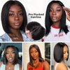 MIMORE 12Inch Bob Wigs Straight Short Bob Wig Lace Frontal Human Hair Wigs 4x1 T Part Lace Closure Brazilian Virgin Human Hair Straight Bob Lace Front Wigs with Baby Hair Pre Plucked Natural Color