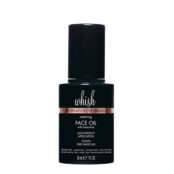 Whish Face Oil with Bakuchiol - Body & Face Moisturizer for Women & Men - Natural Retinol Alternative - Skin Care & After Shower Body Oil - For All Skin Types - Unscented - 1 oz