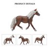 MODEBESO® Realistic Animal Figures Playset,Horse Figurines,Hand Painting Horse Figures,Educational Toy,Cake Toppers Christmas Birthday Gift for Kids Todllers (Haflinger Stallion)