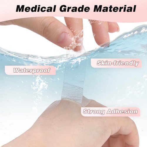 Vlasy 72 Pieces Wig Tape Double Sided Toupee Tape,Waterproof Invisible Hair Tape Lace Tape for Wigs,High Adhesive Wig Tape for Lace Front Wigs Full-cap Wigs Toupee Hair Extensions