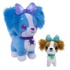Wish Me Pets Bundle - Light Up LED Stuffed Animals - Blue Cavalier Puppy and Mini Brown Cavalier Puppy