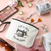 Inbagi 3 Pcs Sewing Gifts for Seamstress Women Cosmetic Bag Quilting Coffee Mug 11 oz Quilter Keychain Funny Gifts for Quilters Sewing Lovers