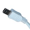 HQRP USB Power Cable (White) Compatible with NETGEAR Push2TV PTV3000 PTV3000-100NAS Wireless Display Adapters ; Ceton Echo Windows Media Center Extender, USB to Mini USB Cable