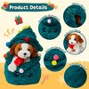 Christmas Stuffed Animals Dog Plush Toy & Christmas Tree Plush Decorations,Christmas Plushies Gifts for Kids,Cute Stuffed Puppy Festival Tree Shaped Plushie,Perfect for Xmas Decor & Storing Toy (2Pcs)