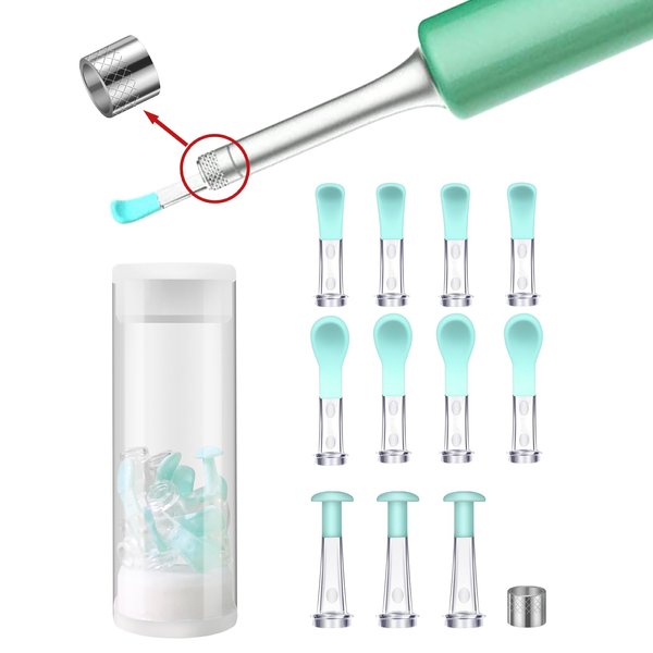 BEBIRD Ear Cleaner Tips, Bebird Original Replacement Accessories Set, Replacement Ear Spoon for M9 Pro/X11 Pro/C3/C3 Pro/K10/X17 Pro (Latest Version-Screw Buckle Structure)