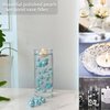Z-synka 120 Pieces Floating NO Hole Pearls and 500 Pieces Transparent Beads,Pearl Beads Cream White Floating Beads for Vases Floating Candles Home Weddings Table Centerpieces Party Decor