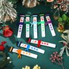 16 Sets Christmas Snowman Stick Ornament Craft Kit Hanging DIY Winter Arts and Craft Kit Bulk for 2-8 Kids Toddlers Fun Home Activities Project