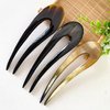 Hair Sticks For Long Hair, Natural Buffalo Horn Hair Smoothing Stick, Hair Stick Pin 5.3 inches, Gift for Mother 1pcs Simple