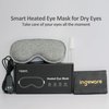 Heated Eye Mask for Dry Eyes, ingeware Eyes Heating Pad with Temperature Timer Control Warm Eyes Compress (Dark Grey)