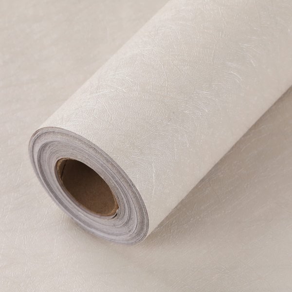 LOVADA Peel and Stick Wallpaper Rice White Silk Wall Paper - 15.7 x 300 Inch Self Adhesive Wallpaper Peel and Stick, Easy to Paste Wall Contact Paper for Stand Liner, Table and Door Makeover Decor