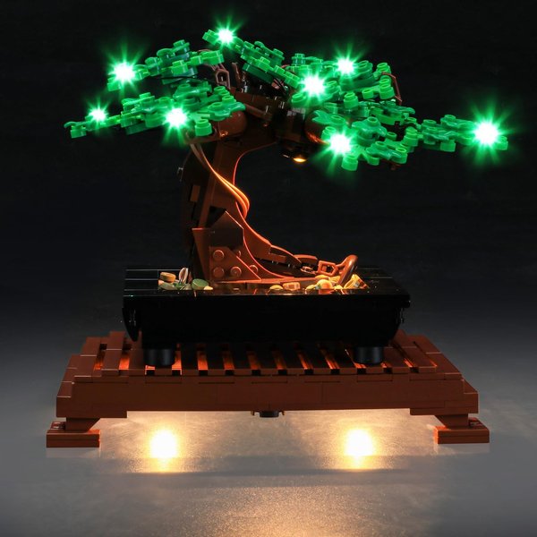 Mililier LED Light Kit for Lego Bonsai Tree 10281 Set, Compatible with Lego 10281 Building Blocks Model(Not Include Blocks Set) (Green)