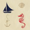 Gift Wrap - Nautical - Cream