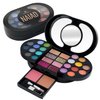 Color Nymph Travel Makeup Palette with Mulit-Colors Eyeshadows,Concealer, Body Glitter,Lip Glosses,Blush,Highlighter,Makeup Applicators And Mirror