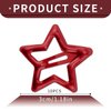 Metal Star Snap Hair Clips Red Cute Small Hair Barrettes Y2K Star Hair Clips Hair Access Non-slip Hollow for Kids Hairpin Lovely Star Headpieces for Everyday Fashion and Party 10PCS
