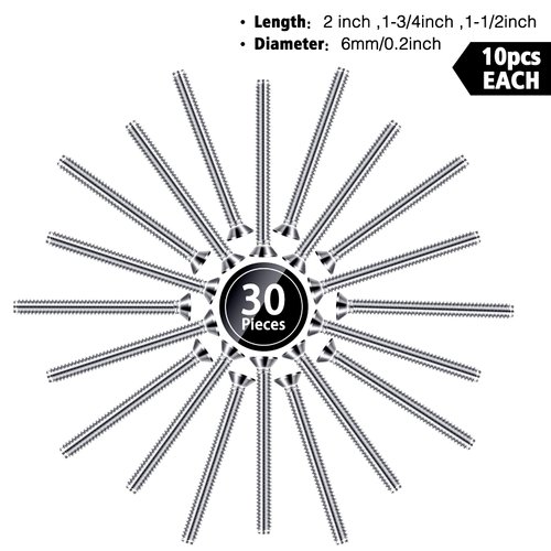 Extra Long Outlet Screws Long Electrical Outlet Screws Machine Screws Device Mounting Screws Electrical Outlet Extender for Fix Wonky and Sunken Outlets (30 Pieces, Mixed Sizes)