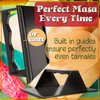 Tamales Masa Spreader w/Easy Grip Ergonomic Handle for Faster Better and Easier Results by Mindful Design | New and Improved (Black)