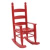 Dollhouse Miniature Ladder Back Rocking Chair (Red)