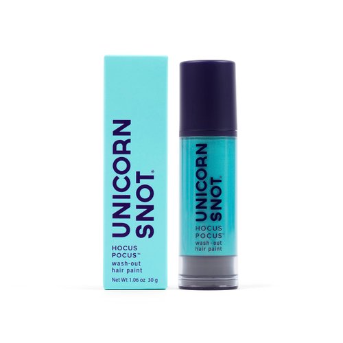 Unicorn Snot Hocus Pocus Temporary Hair Color: Washable & Easy to Remove Hair Paint for all Hair Types - for Anime Cosplay, Festival Rave Party - Cruelty-free & Vegan, 1.06oz (Snap/Bright Teal)