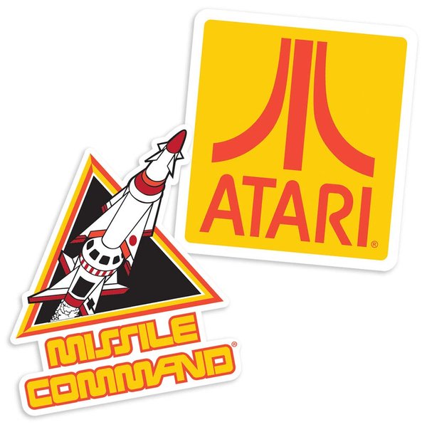 Atari Missle Command Video Game Collectible Stickers