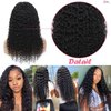 Eileen 13x4 HD Lace Front Wigs Human Hair Deep Wave 22 Inch Glueless Wigs Human Hair Wet and Wavy 180 Density Lace Frontal Wigs Human Hair Closure Wig Human Hair for Women Natural Black