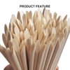 Sticks for Nails, Orange Wood Nail Sticks Double Sided Multi Functional Cuticle Pusher Remover Manicure Pedicure Tool (100PCS)