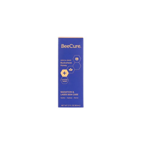 BeeCure Radiation Relief and Laser Burn Cream Skin Care Cream, Severe Sunburn Relief with Buckwheat Honey & Calendula, 60ml Tube