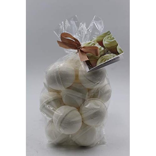 SPAPURE Lemon Creme Bath Bombs - 14 Fizzies with Shea, Mango and Cocoa Butter, Ultra Moisturizing ...Great for Dry Skin (Lemon Creme FBA)