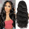 BELIANA 34 Inch Lace Front Wigs Human Hair Body Wave 5x5 HD Lace Closure Wigs Human Hair Pre Plucked 180% Density Glueless Wigs For Black Women Human Hair (Body Wave Wig, 34 Inch)