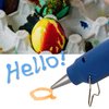 KEILEOHO 280 PCS Colored Glitter Hot Melt Glue Sticks, 14 Colors Mini Glue Sticks, Mini Hot Glue Sticks for Arts Crafts, Home Repair, Holiday Crafts