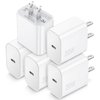 USB C Charger Block, TypeC Charging Blocks 5Pack, 20W PD Quick Fast Charger Box Brick Cube Compatible with iPhone 16/15/14 Pro Max/14 Plus/13 Pro/12 Pro/AirPods/iPad/Galaxy,Pixel 4/3