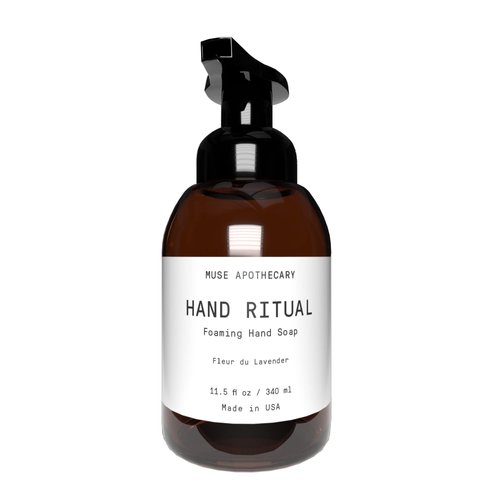 Muse Apothecary Hand Ritual - Aromatic and Nourishing Foaming Hand Soap, Infused with Natural Aromatherapy Essential Oils - USDA Certified Biobased - 11.5 oz, Fleur du Lavender
