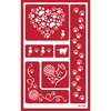 2 Etching Stencils Reusable Template - Kitty Stencils for Painting, Crafting - Kitty Cat Etch Stencil, Puppies, Cat Paw Print Theme - Self Stick Stencil Set with Brush
