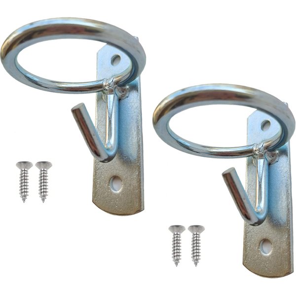 SUKEYME Horse Feed Bucket Hook,Water Bucket Holder Hanger for Horse Stall/Stable Supplies (2 Pack)