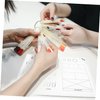 WOONEKY Nail Coloring Pad Uñas Acrilicas Salon Nail Training Equipment Nail Tools Nail Art Workspace Silicone Nail Training Mat Nail Sticker Guide Mat Nail Stamp Manicure