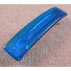 Stained Glass Barrette - Small 2.5" 65mm - Turquoise Blue Aqua Aquamarine Teal Transparent Solid Color Slide Clip Hair Accessories