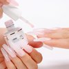 Nicedeco Rubber Base Gel for Nails Sheer Pink Rubber Gel U V Color Base Gel Nail Polish 15ML 004