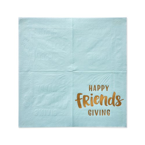 American Greetings 50-Count 5 in. x 5 in. Beverage Napkins, Friendsgiving Party Supplies