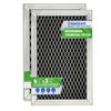 Microwave Charcoal Filter 6.15” x 3.95” for JX81J WB02X11536 WB06X10823 GE Microwave Filter Replacement - Vent Carbon Filter Freshens and Filters Kitchen Air in Over-The-Range Oven Stove Fan (2-Pack)