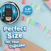 30 x Edible Cupcake Toppers Themed of Batman Face Collection of Edible Cake Decorations | Uncut Edible on Wafer Sheet