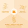 ORGANIC INDIA Calming Tulsi Ashwagandha Tea - Organic Tea Bags, Holy Basil Tea, Vegan, USDA Certified Organic, Non-GMO, Caffeine Free Tea - 18 Infusion Bags, 1 Pack