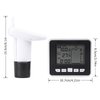 Marhynchus Ultrasonic Water Level Meter, Sensor Transmitter with Indoor Receiver, LCD Display, Temperature Monitoring, Alarm Setting, 100m Range, Suitable for Non-Corrosive Liquids