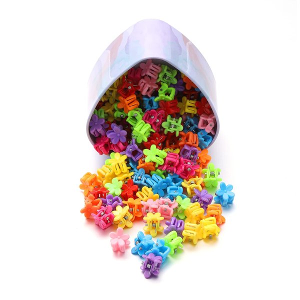 50Pcs Mini Hair Clips Flower Clips Hair Clips For Toddler Girls Claw Clips For Thick Hair Girls And Women Birthday Gifts With A Beautiful Box