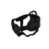Dean & Tyler Black with Reflective Trim Fun Dog Harness with Padded Chest Piece, On Duty, Medium, Fits Girth Size 28-Inch to 34-Inch